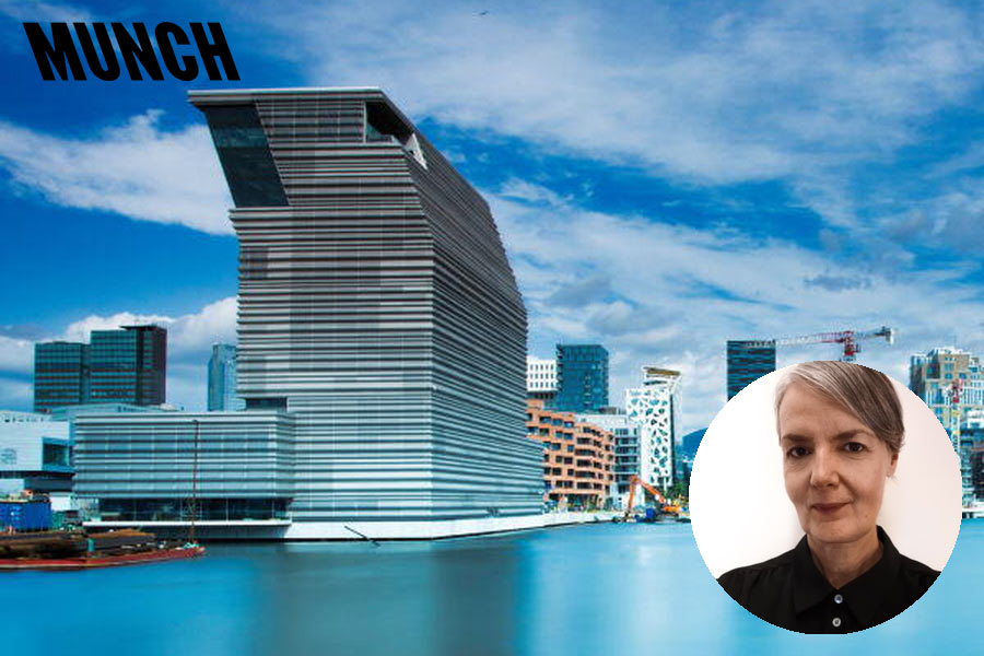 Munch museum building with